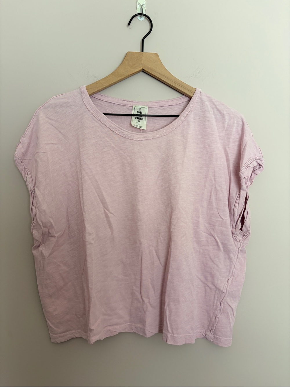 We the Free Light Pink Muscle T-Shirt Small